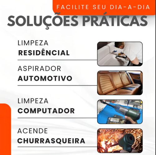 Mini Aspirador de Pó Betahome Portátil 120W USB Soprador Sem Fio 6000Pa Compacto — foto 2