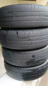 Pneus Dunlop 185/70 R14 , meia vida tenho 4 unidades (330,00) retirada Presidente Kennedy — foto 3