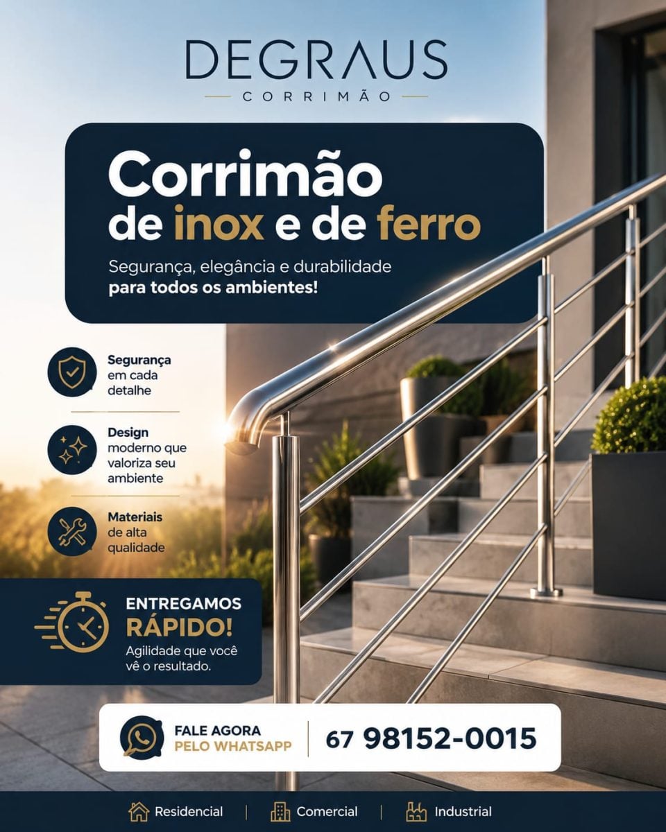 Corrimão de inox e ferro — foto 2