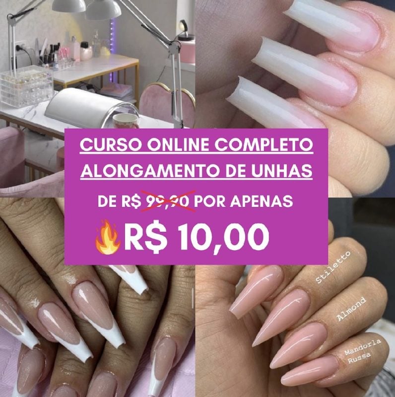 Curso de alongamento de unhas