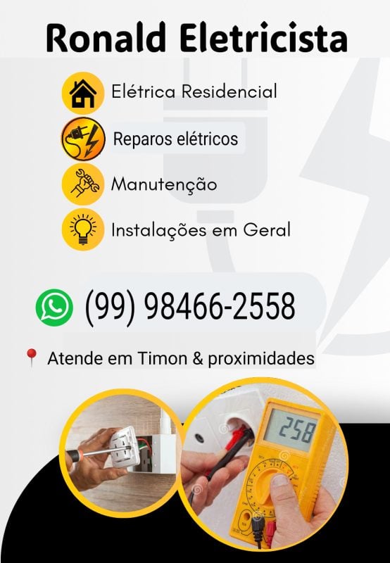 Ronald Eletricista Residencial Timon-ma