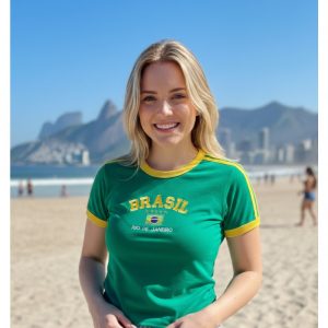 Camisa do Brasil feminina Baby look — foto 12