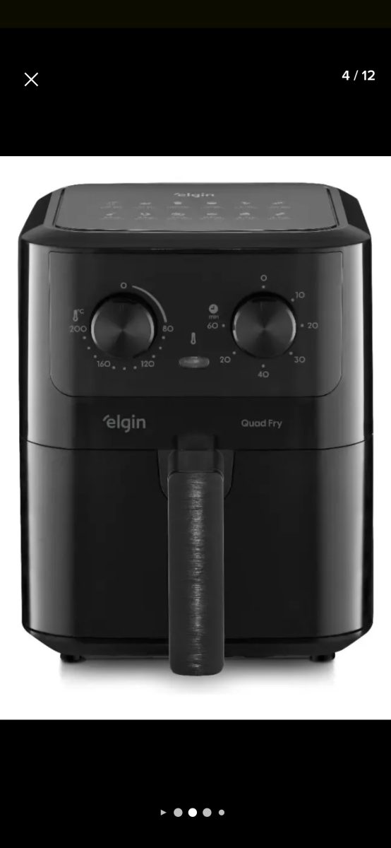 Fritadeira Elétrica Air Fryer Quad Fry 4,2 L,1400w Preto Elgin 127v — foto 2