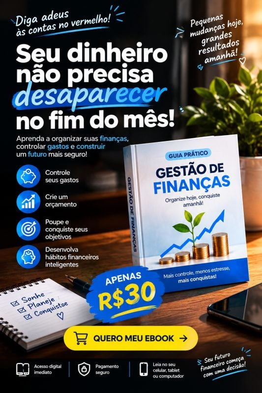 Ebook sobre Gestão de finanças