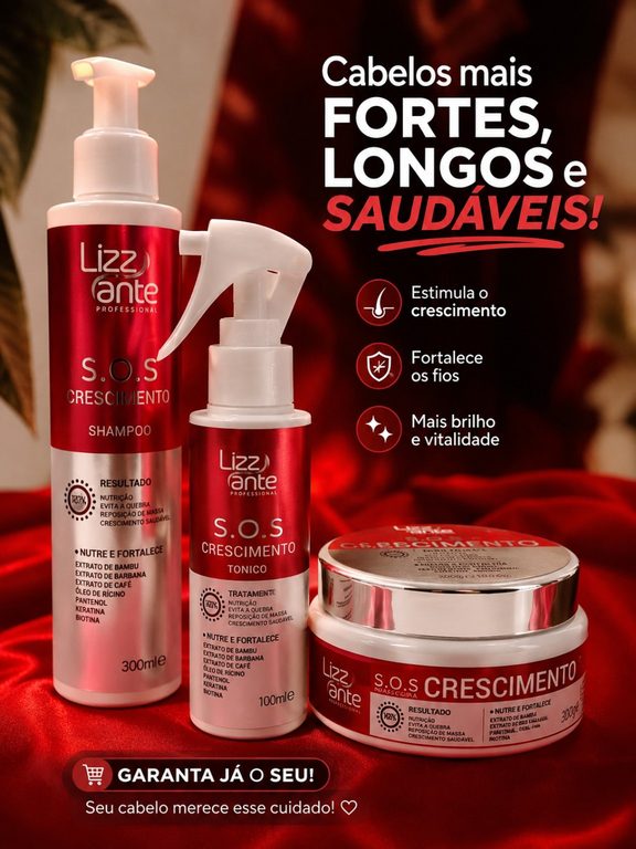 Kit S.O.S. Crescimento Lizzante Professional