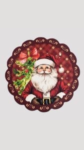 Kit Sousplast Jogo Americano Caminho De Mesa Natalino Natal Mesa Posta Sofisticação Sublim — foto 3