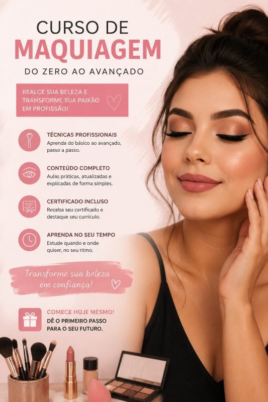 Curso De Maquiagem Do Zero!