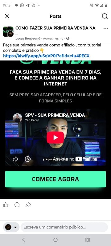 SPV -sua primeira venda