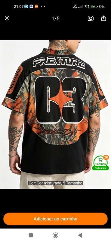 Camisa hip-hop