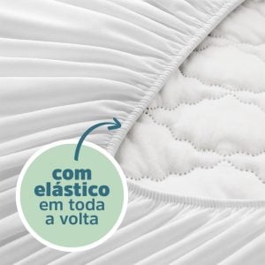 Lençol Protetor Ajustável Macio e Impermeável Avulso Para Colchão Berço Solteiro Casal — foto 9