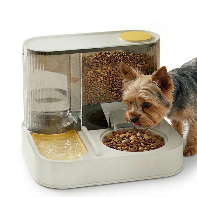 Comedouro e Bebedouro Mais Dog Automático Premium Pet Para Cães e Gatos 2em1