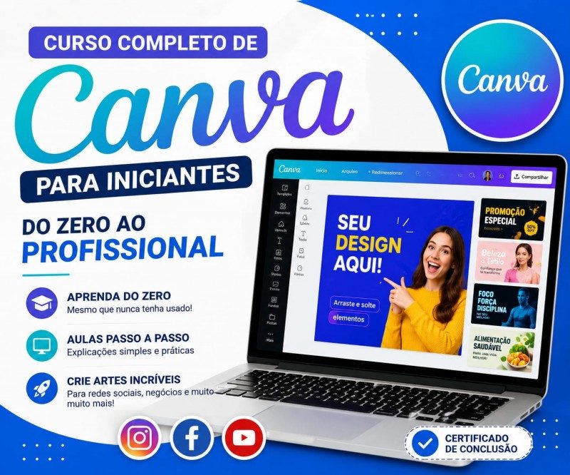 Curso Completo de Canva para Iniciantes Aprende Passo a Passo