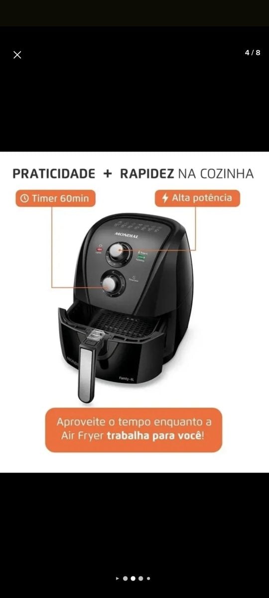 Air fryer 4L mondial 1500w AFN-40- BFT — foto 2