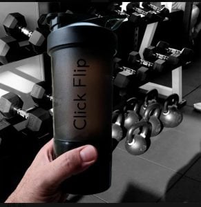 Coqueteleira Academia Shaker Compartimentos Whey Suplementos Cor Preto — foto 4