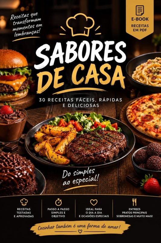 E-book Receitas Fáceis em casa