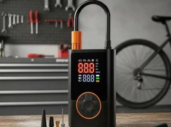 Compressor Portátil Car Air Pump Digital Com Visor Para Carro Moto Bike Calibrador De Pneu