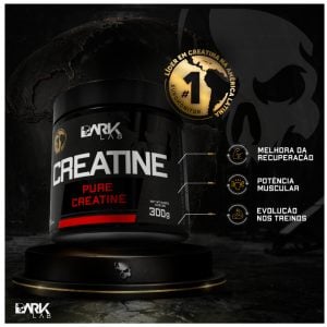Creatina Monohidratada Pura 300g Dark Lab 100% Pura Resultado Rápido! — foto 7
