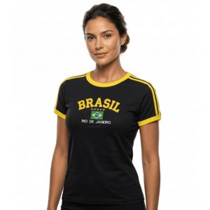 Camisa do Brasil feminina Baby look — foto 3