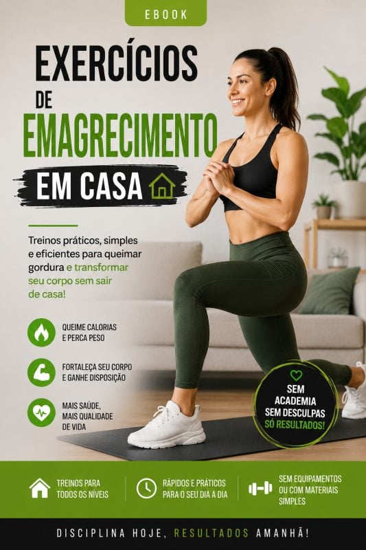 Ebook de exercícios para emagrecer em Casa!