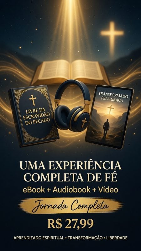 EBook, vídeo + Audiobook Livre da Escravidão do Pecado