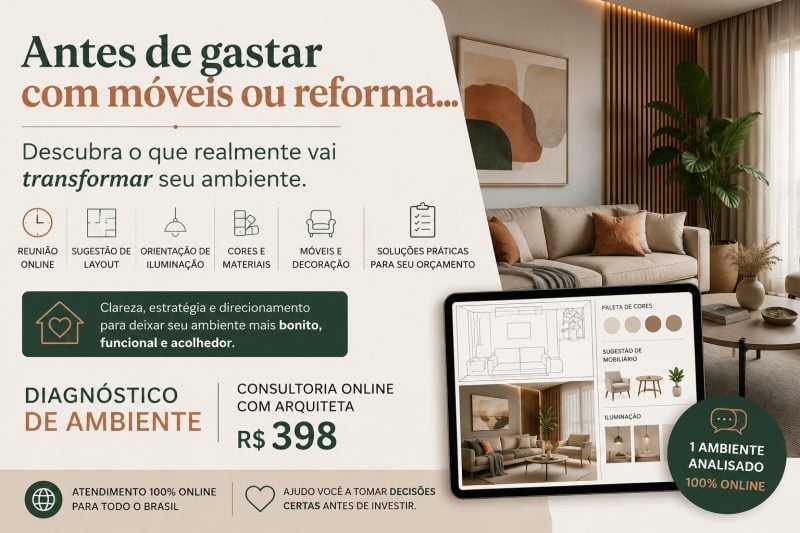 Arquiteta Analisa Seu Ambiente e Mostra Como Transformá-lo - Online