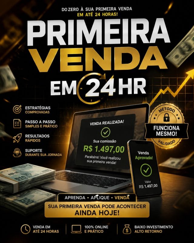 Sua Primeira Venda Em 24hr