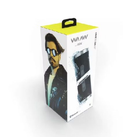 Caixa De Som Bluetooth Waaw By Alok Us 200sb Duo Tws Speaker Preto — foto 2