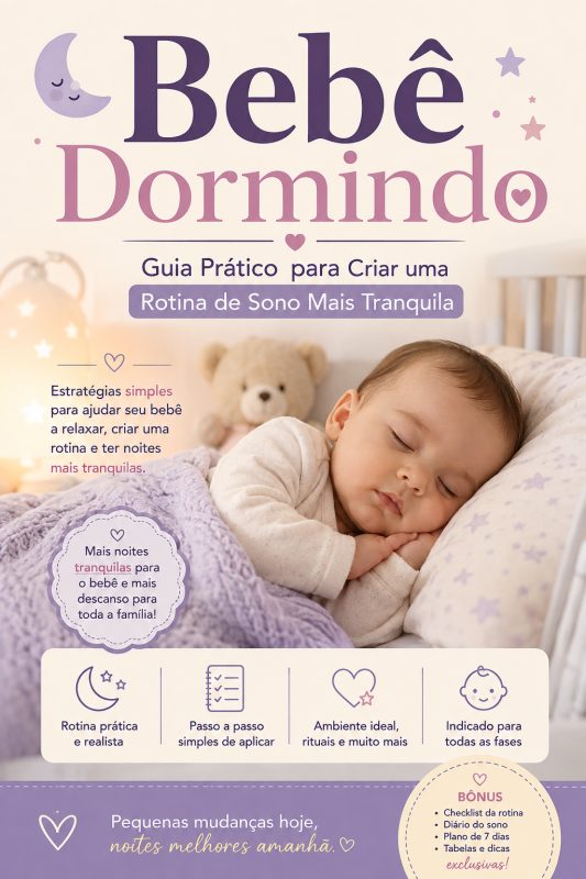 Bebê Dormindo Guia do Sono Tranquilo