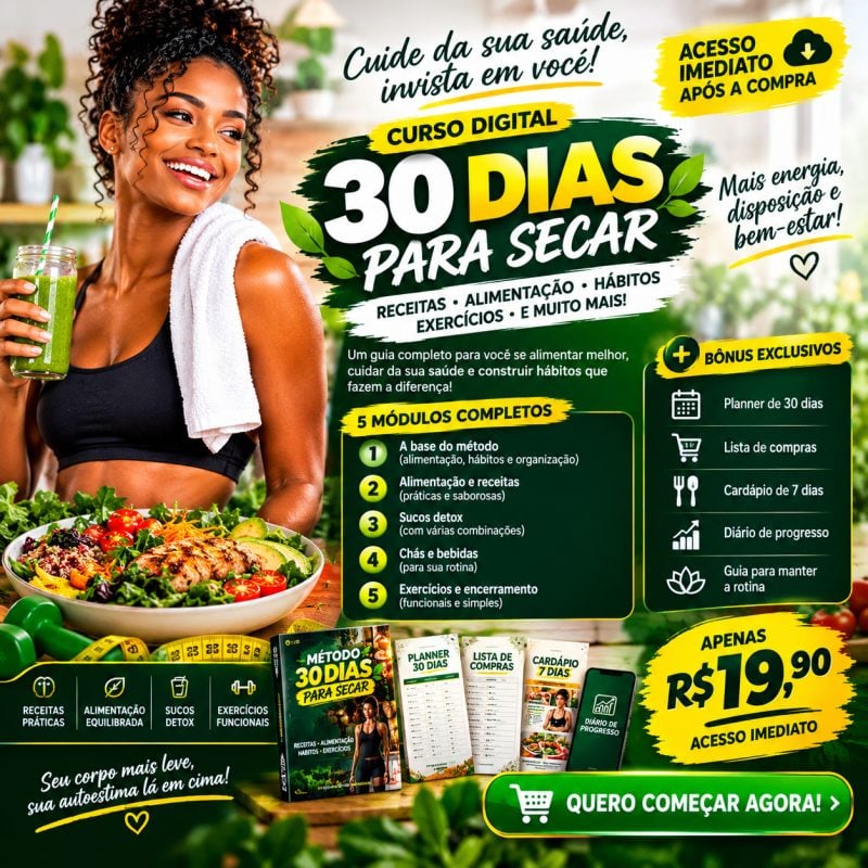 Curso Online de Receitas e Alimentação Saudável