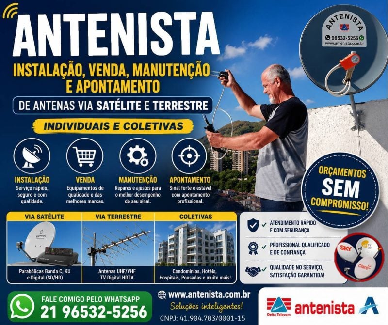 Antena coletiva digital.
