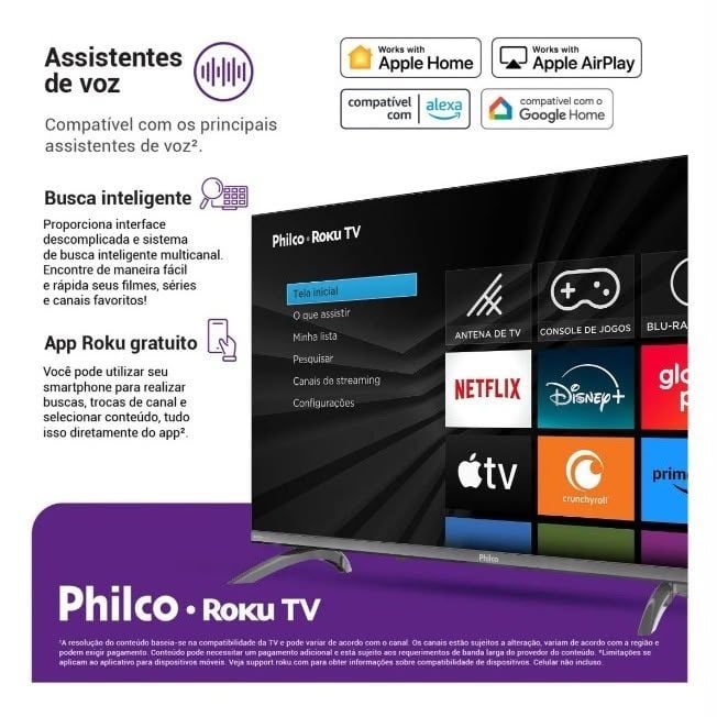 Smart Tv 32 Philco Roku Tv Dolby Áudio Hdr10 P32crb — foto 2