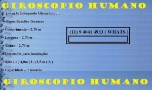 Aluguel Locação Vendas Giroscópio Humano — foto 8