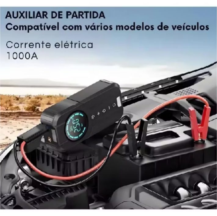 Auxiliar de partida, bateria de carro e carregador de bateria — foto 2