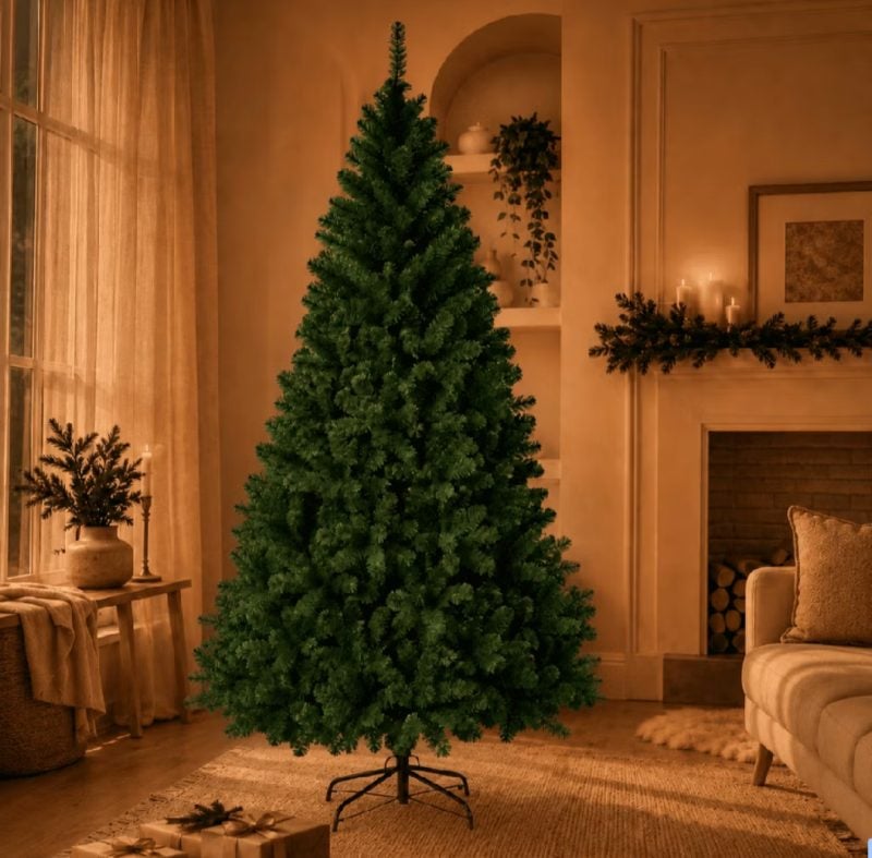 Árvore De Natal Pinheiro 210cm 600 Galhos Cheia Premium Verde