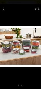Electrolux Kit 12 Potes Herméticos De Plástico Retangulares Cinza — foto 3