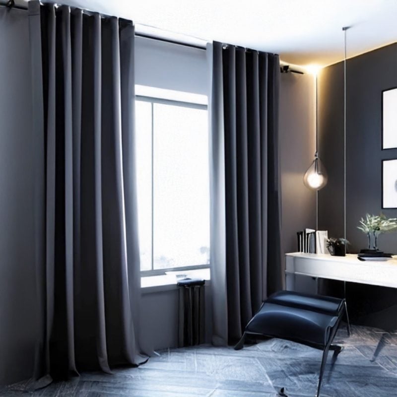 Cortina Blackout Para Quarto Sala Cozinha PVC Corta 100% Luz 2,80 Largura X 2,30 Altura G