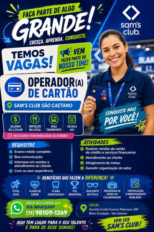 Operador comercial de cartão de crédito