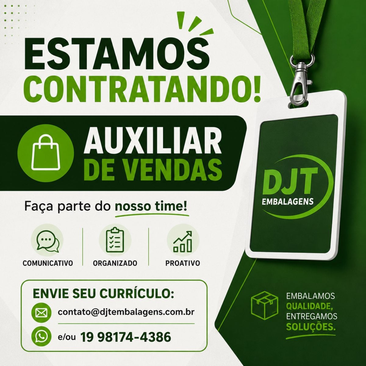 Vagas Abertas para Auxiliar de Vendas — foto 2
