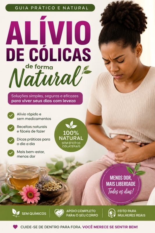 Alívio de Cólicas de Forma Natural Guia Prático e Eficaz
