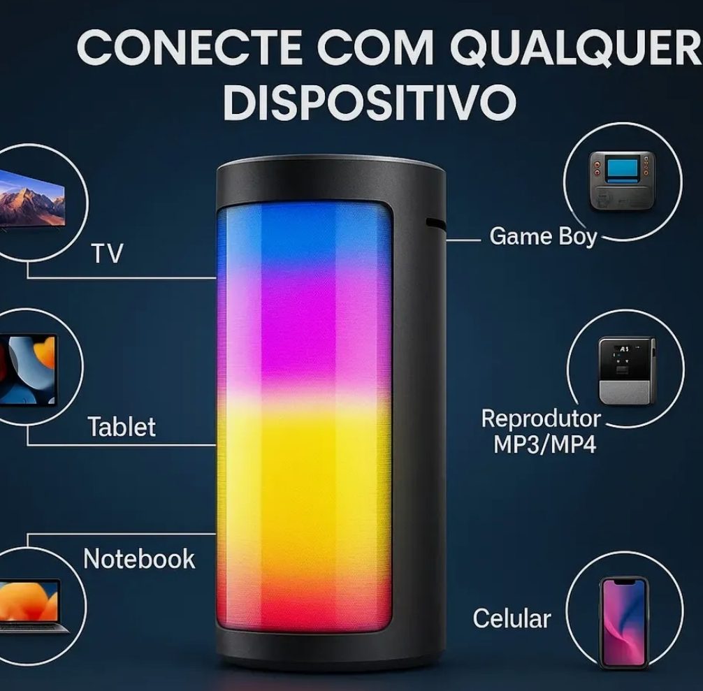 Caixinha de som RGB KAPBOM KA-8002C — foto 2