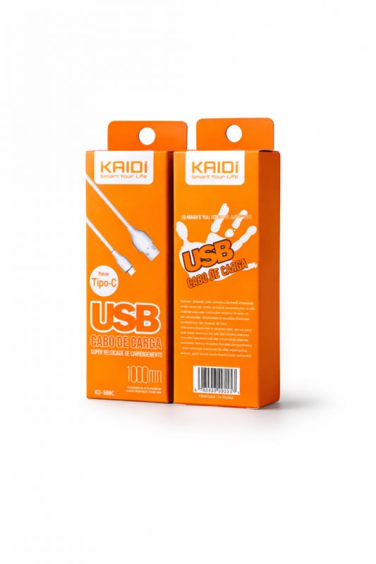 Cabo USB Tipo C para Carregamento e Dados Alta Resistência