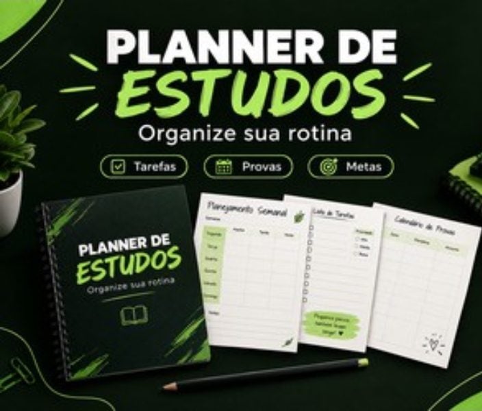 Planner De Estudos Organize Sua Rotina!