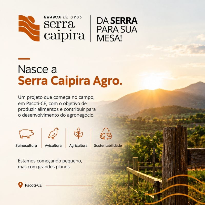 Um novo começo está nascendo na Serra.