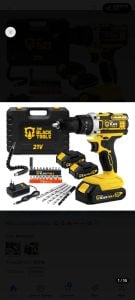 Parafusadeira Furadeira De Impacto The Black Tools Profissional TB-21PX 2 Baterias Com Mal — foto 6