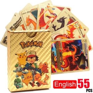 Kit Cartas Pokémon 55 Peças Gold Edition Cards Raros e Colecionáveis — foto 3