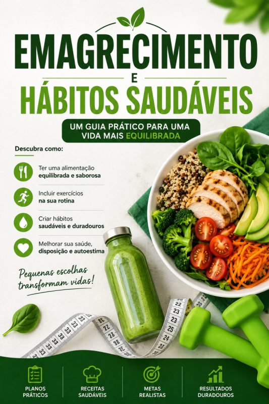 E-book de Emagrecimento e hábitos saudáveis