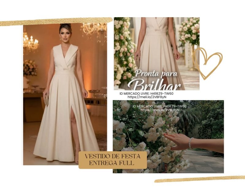 Vestido Longo Festa Casamento Madrinha Alfaiataria Elegante