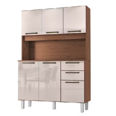 Armário de Cozinha 6 portas e 2 gavetas