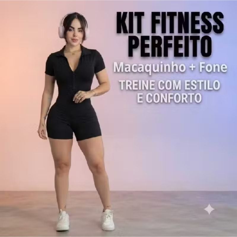 Macaquinho Fitnnes Com Fone