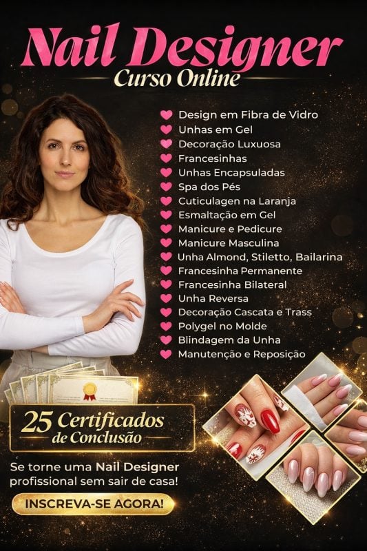Torne-se Uma Nail Designer Profissional Do Zero E Comece A Faturar Em 2026